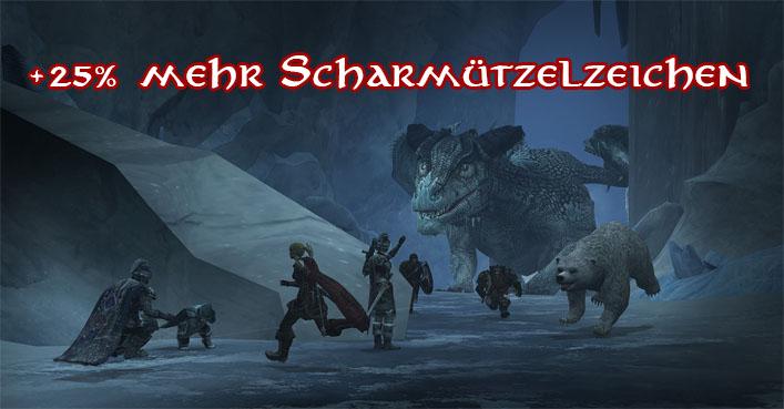 25% mehr Scharmützelzeichen Scharmützel Event