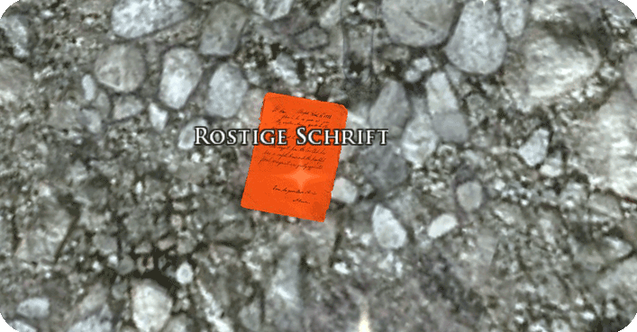 Eine Rostige Rote Seite, so sehen diese zum Verlorenen Wissen Thikil Gundu aus Rostige Seiten Thikil Gundu