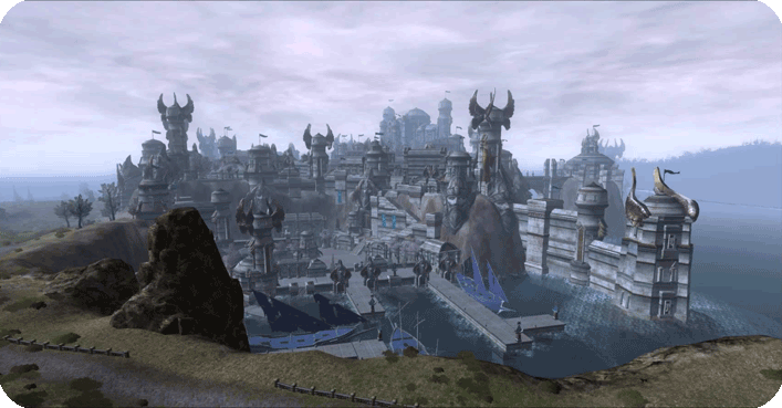 Die Stadt Dol Armoth in Gondor Gondor